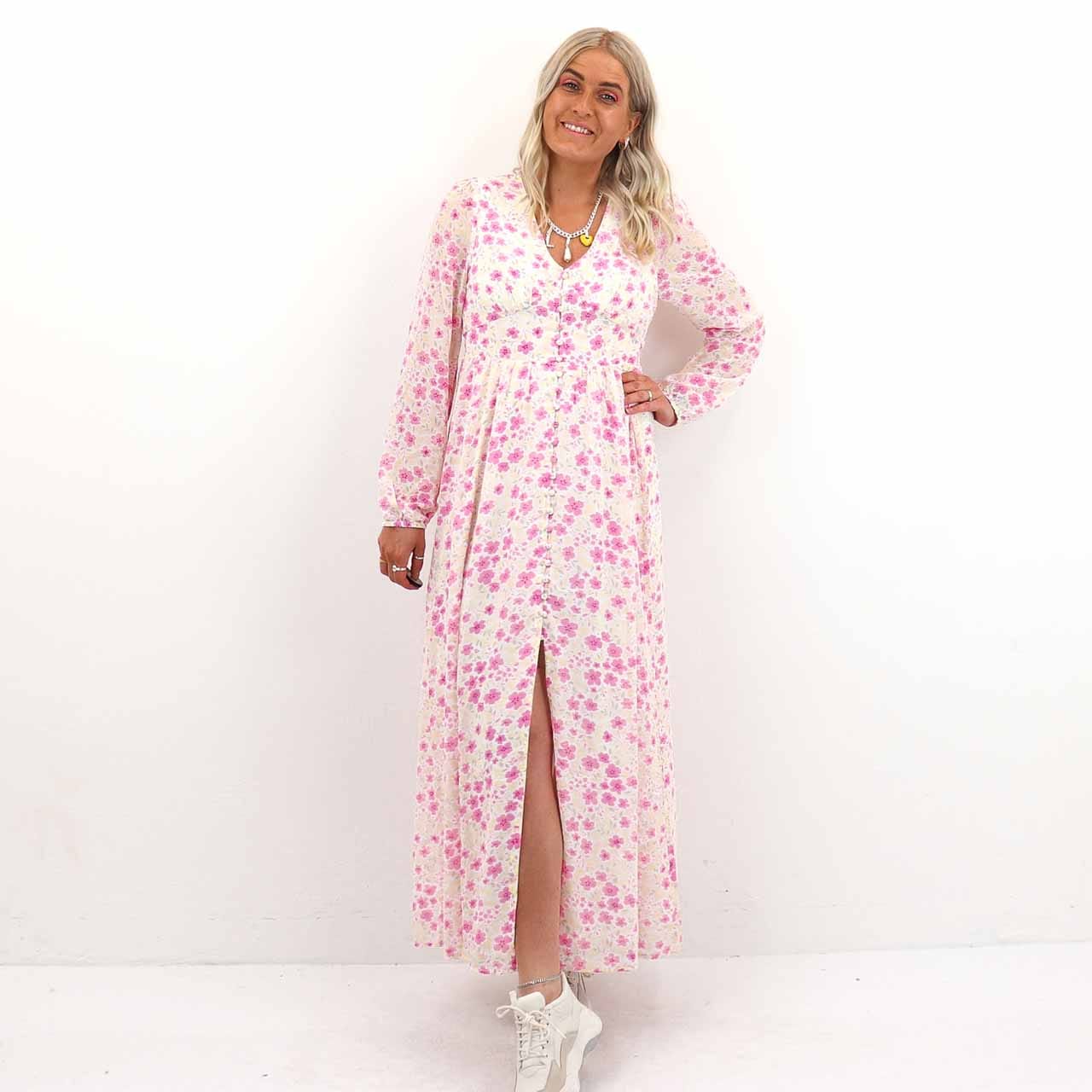 AMANDA L/S LONG DRESS
