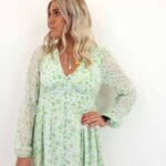 AMANDA L/S LONG DRESS