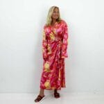 COSTANTA L/S WRAP MIDI DRESS