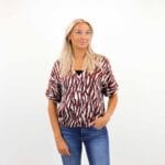 JABINA TILDA S/S V-NECK TOP