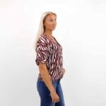 JABINA TILDA S/S V-NECK TOP