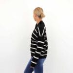 NEW TESSA STRIPE HALF ZIP KNIT