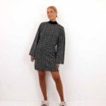 GOLDNEEDLE HIGHNECK DRESS