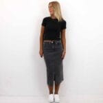 JESSIE DENIM MIDI SKIRT