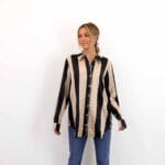 VICTORIA LS LOOSE SATIN SHIRT