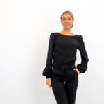 VILDE L/S DEEP BACK TOP