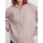 JADE LS HIGH NECK KNIT CARDIGAN