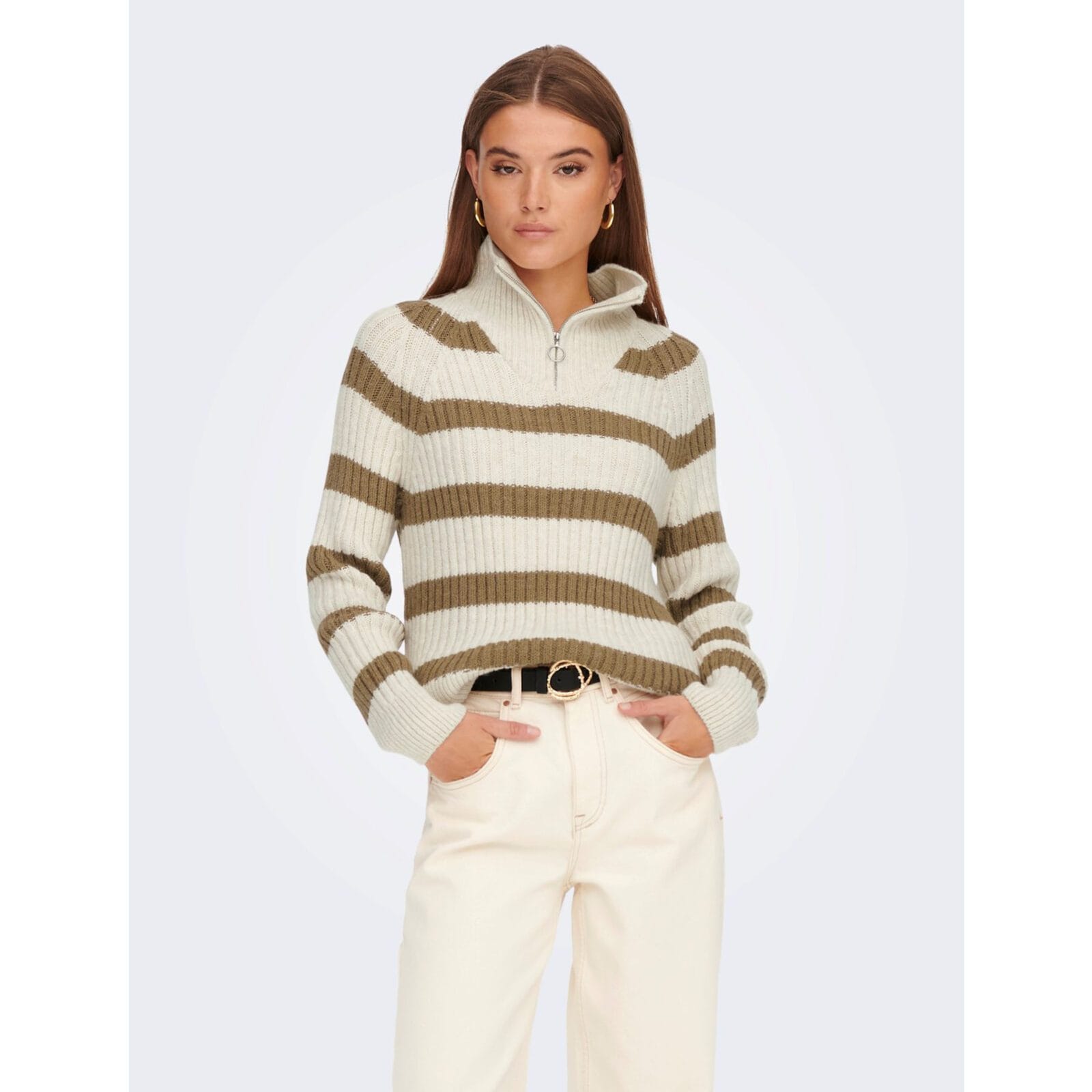 LEISE FREYA ZIP HIGHNECK KNIT
