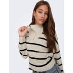 NEW TESSA STRIPE HALF ZIP KNIT