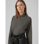FIONA LS ROLL NECK SHORT TOP