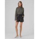 FIONA LS ROLL NECK SHORT TOP