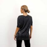 VILMA S/S GLITTER LONG TOP