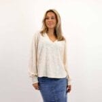 ANGIE L/S ZEBRA TOP