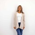 COZY LIFE LS OPEN CABLE CARDIGAN