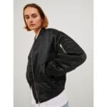 MADISON SATIN BOMBER JACKET