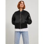 MADISON SATIN BOMBER JACKET