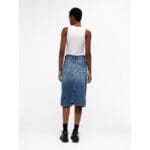 HARLOW MIDI DENIM SKIRT