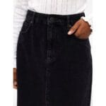 HARLOW MIDI DENIM SKIRT