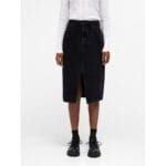 HARLOW MIDI DENIM SKIRT