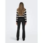 BLUSH MID FLARED COATED PANT