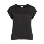 VIELLETTE S/S SATIN TOP