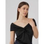 SALLA OFF SHOULDER KNOT TOP