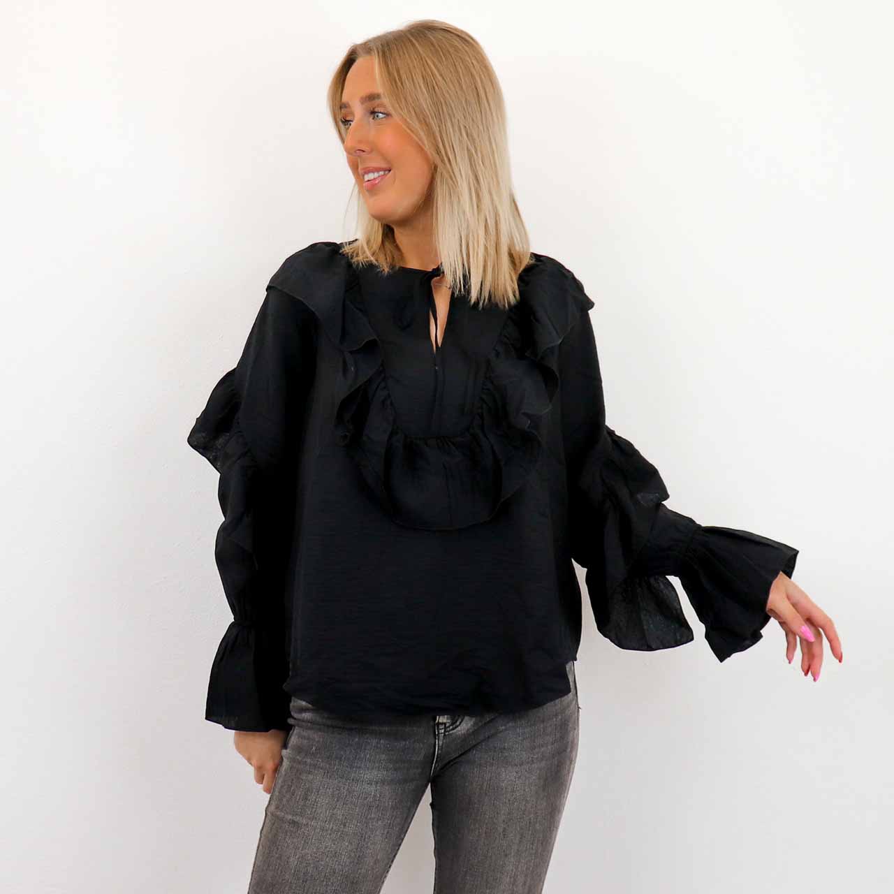 KELLAS O-NECK L/S TOP