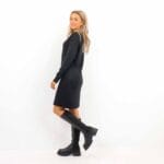 THESS GLITTER L/S KNIT DRESS