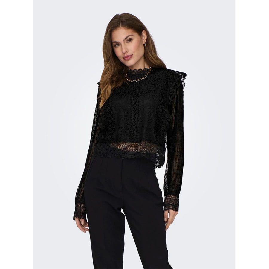ELIANA KARO LS LACE TOP