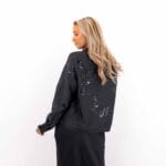 RAVENNA LS SEQUIN SHIRT