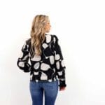LYDIA LS V-NECK SMOCK TOP