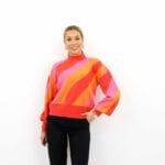 NEW LABI STRIPE HIGHNECK PULLOVER