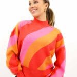 NEW LABI STRIPE HIGHNECK PULLOVER