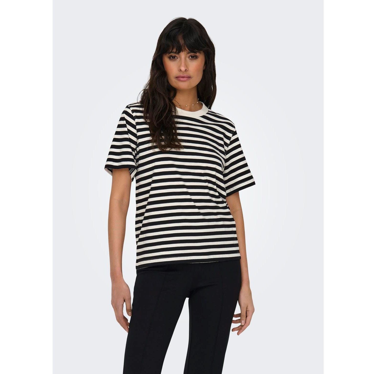 LIVINA S/S STRIPE TEE NOOS