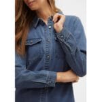JENNIE LS SHORT DENIM DRESS