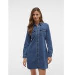 JENNIE LS SHORT DENIM DRESS