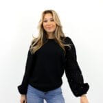 SIF L/S LACE SLEEVE SWEAT