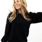 SIF L/S LACE SLEEVE SWEAT