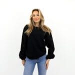 SIF L/S LACE SLEEVE SWEAT