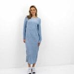 MOLLY L/S PLISSE DRESS