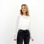ADAH LS MIX STRUCTUREO-NECK KNT