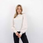 ELANOR L/S WOVEN SLEEVE TOP