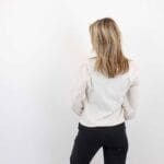 ELANOR L/S WOVEN SLEEVE TOP