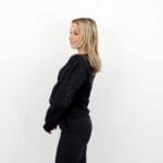 ELANOR L/S WOVEN SLEEVE TOP