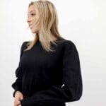 ELANOR L/S WOVEN SLEEVE TOP