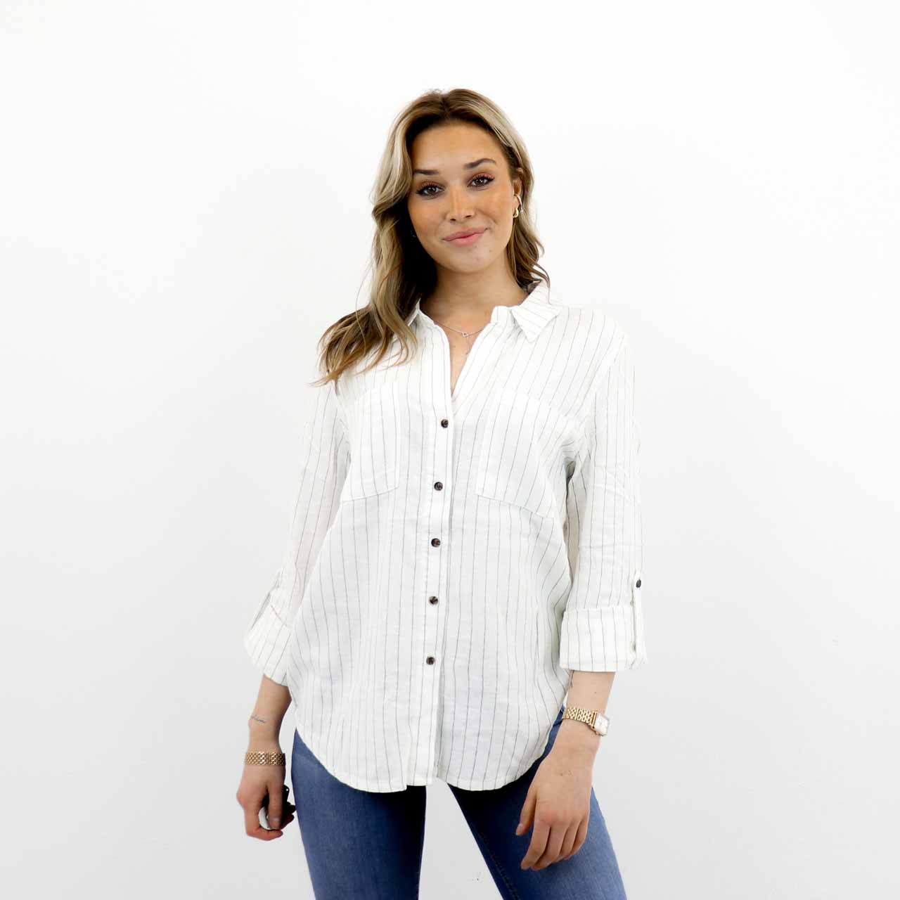 ASMIN-CARO LS LINEN SHIRT