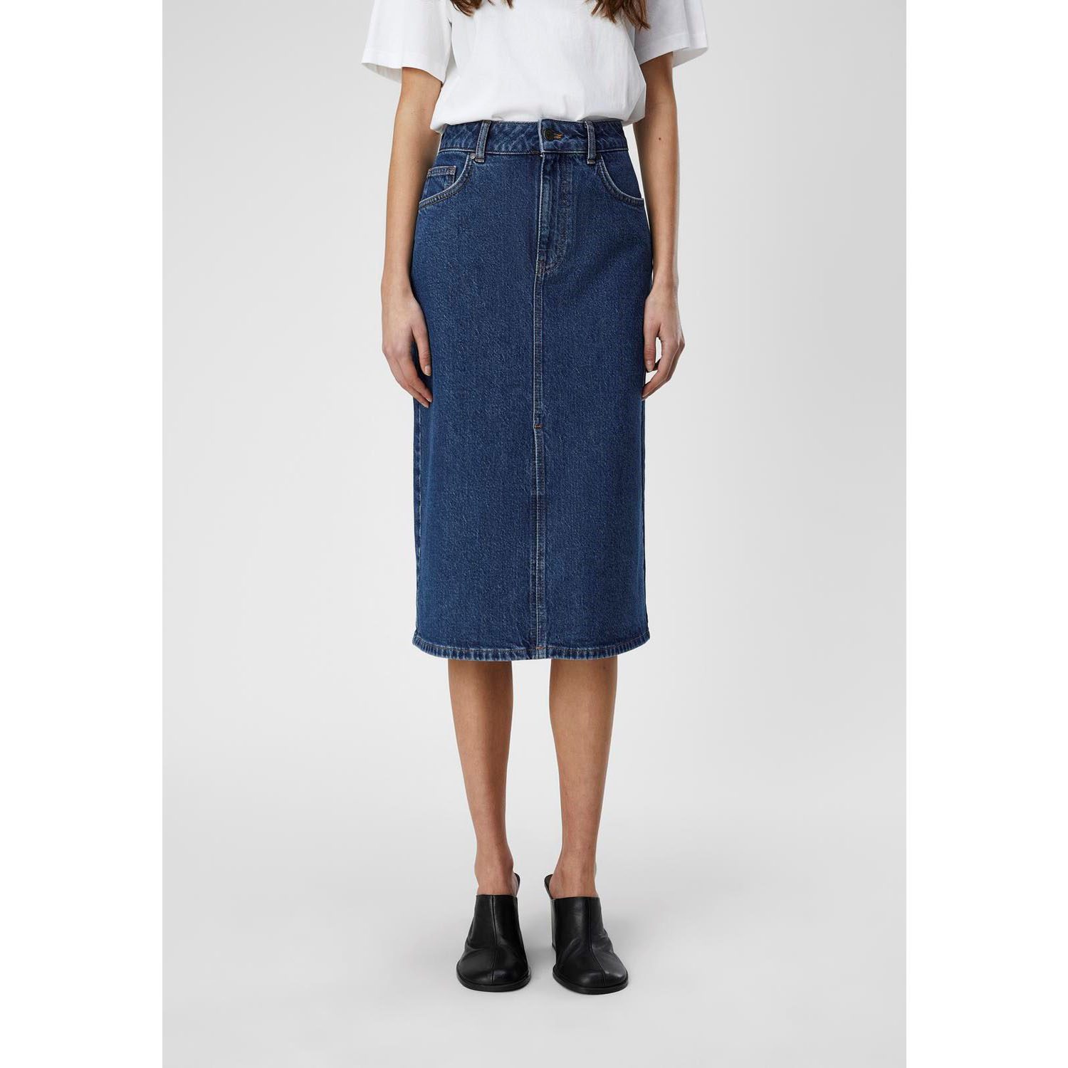 ELLEN MW MIDI DENIM SKIRT