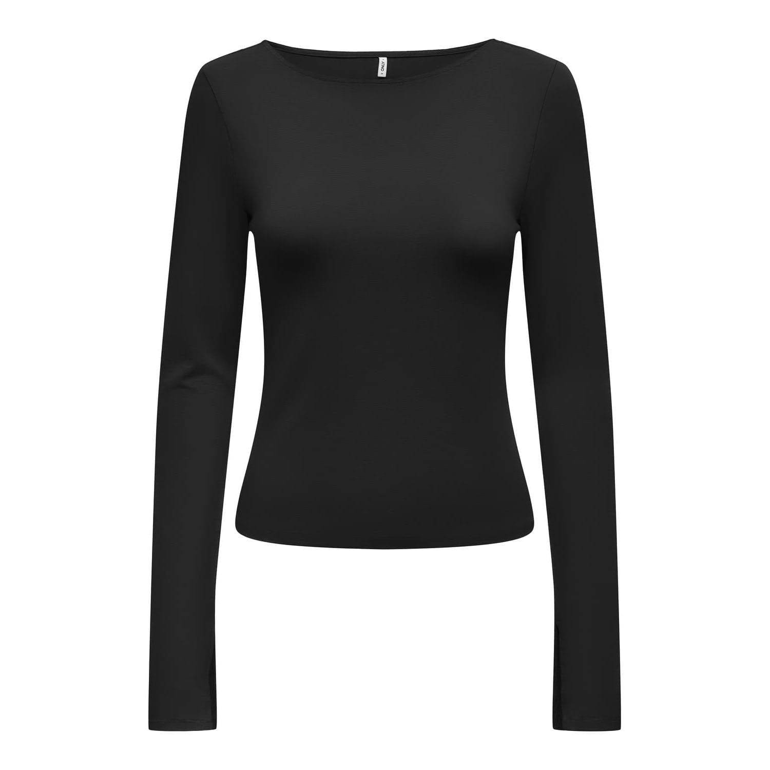 FELINA LS BOATNECK SLIT TOP