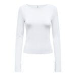 FELINA LS BOATNECK SLIT TOP