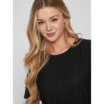 PLISA O-NECK S/S TOP